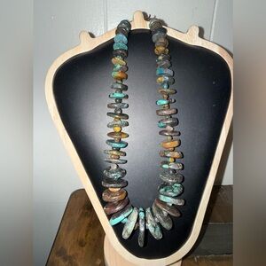 Jay king Handmade Turquoise & Brown Stone Statement Necklace - Women Jewelry